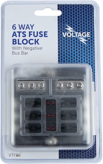 Autobarn Voltage 6 Way Ats Fuse Block Neg Bus Bar offer