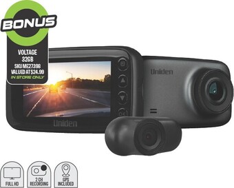 Autobarn Uniden Full HD Dual Recording Gps Dash Cam offer