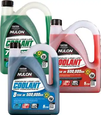 Autobarn 20% off Nulon Long Life Coolants 5LT offer