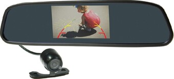 Autobarn Gator 4.3” Clip On Rearview  Mirror With Reverse  Monitor & Camera Kit offer