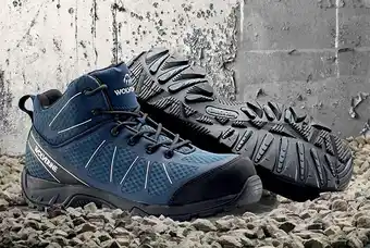 RSEA Safety Wolverine Amherst II Mid Cut Lace Up Safety Sneakers offer