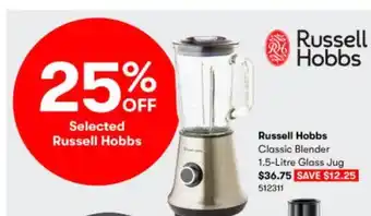 BIG W Russell Hobbs Classic Blender offer