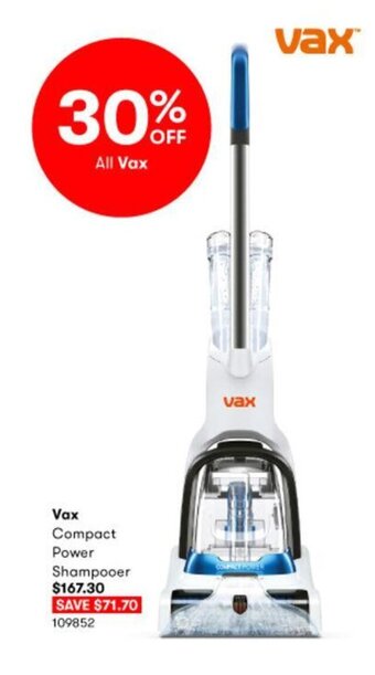 BIG W Vax Compact Power Shampooer offer