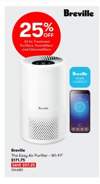BIG W Breville The Easy Air Purifier - Wi-Fi offer
