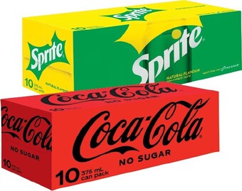 IGA Coca-Cola, Sprite,Fanta or Mount Franklin Sparkling Water 10x375mL Selected Varieties offer