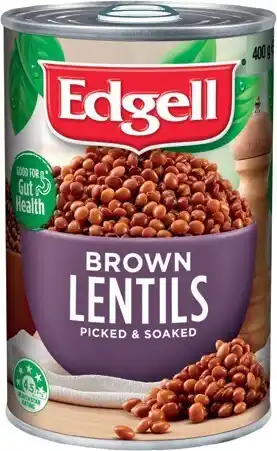 IGA Edgell Lentils Brown 400gm offer