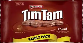 IGA Arnott’s Tim Tam Original Family Pack 365g offer