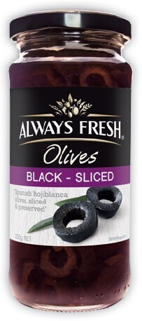 IGA Always Fresh Black-Sliced Olives 235g offer