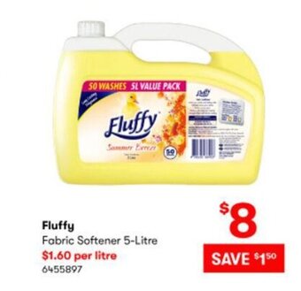BIG W Fluffy Fabric Softener 5-Litre offer