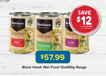 PetO Black Hawk Wet Food 12x400g Range offer