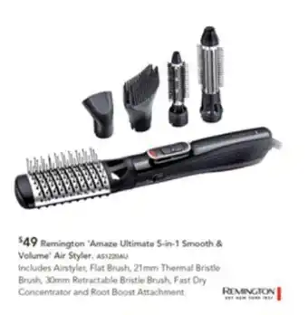 Harvey Norman Remington Amaze Ultimate 5-in-1 Smooth & Volume Air Styler offer