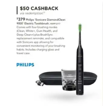 Harvey Norman Philips "Sonicare DiamondClean 9000" Electric Toothbrush offer