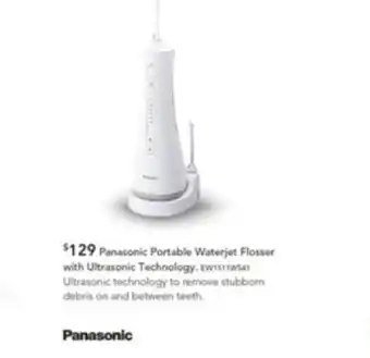 Harvey Norman Panasonic Portable Waterjet Flosser with Ultrasonic Technology offer