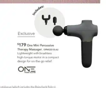 Harvey Norman One Mini Percussive Theraphy Massager offer