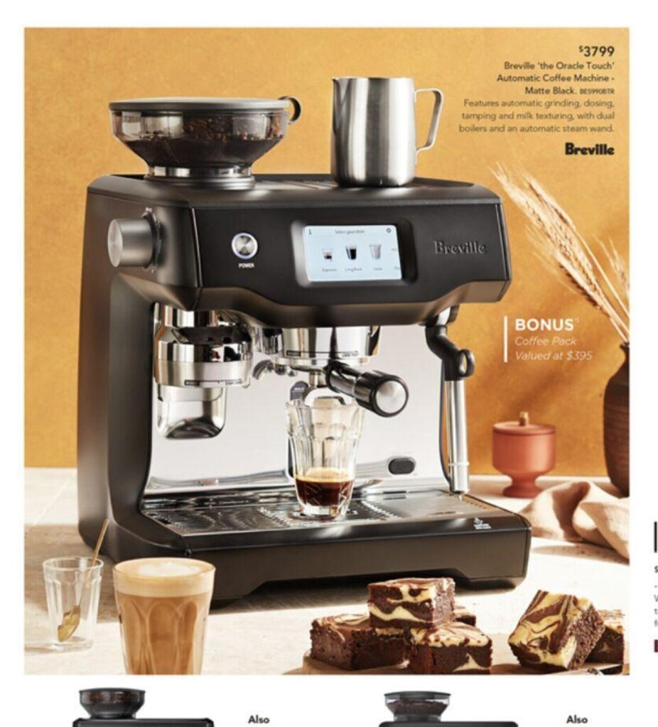 Breville "the Oracle Touch" Automatic Coffee Machine Matte Black