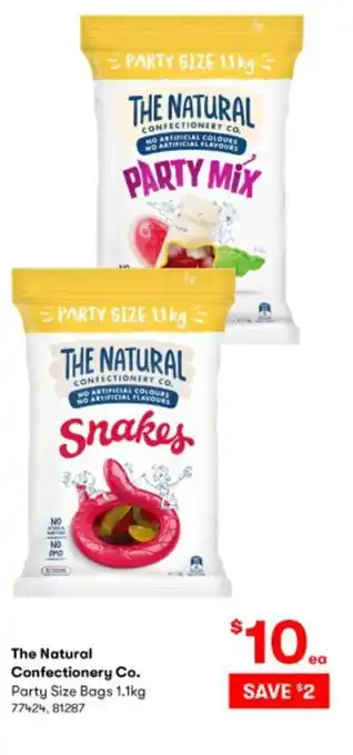 BIG W The Natural Confectionery Co. Party Size Bags 1.1kg offer