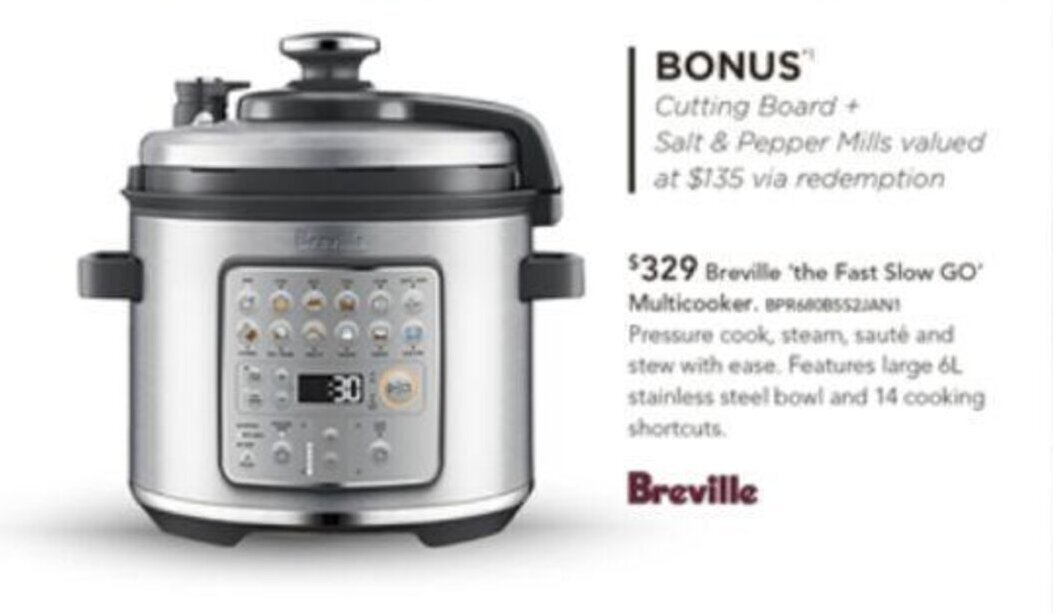 Bonus Breville 'the Fast Slow GO 