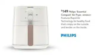 Harvey Norman Philips "Essential Compact" Air Fryer offer