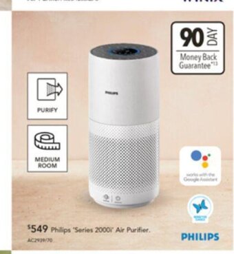 Harvey Norman Philips 'Series 2000i" Air Purifier offer