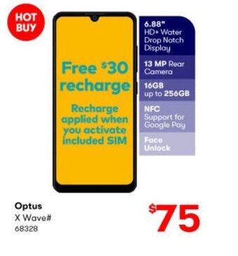 BIG W Optus X Wave# offer