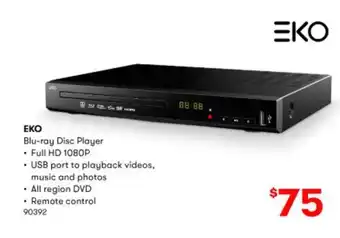 BIG W EKO Blue-ray Disc Player offer