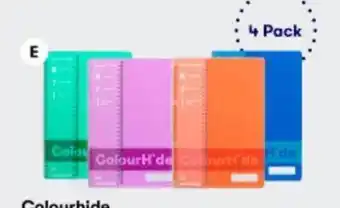 BIG W Colourhide 4-Pack 120-Page A4 Notebooks offer