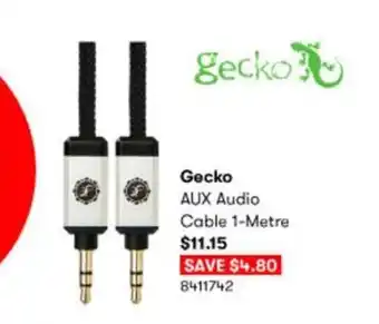 Gecko AUX Audio Cable 1-Meter