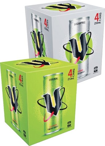 Woolworths V Energy Drink 4 x 250ml offer