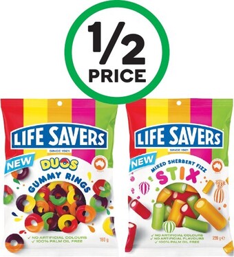 Woolworths Life Savers Bags 180­-220g offer