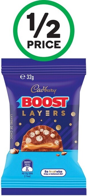 Woolworths Cadbury Layers 32­-35g offer