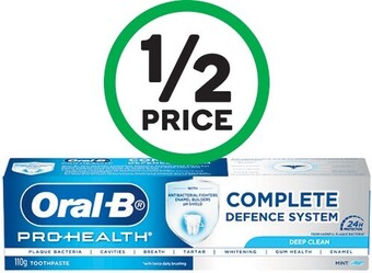 Woolworths Oral­-B Pro­-Health Advanced Deep Clean Toothpaste 110g offer