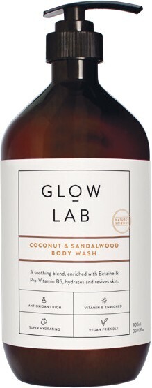 Woolworths Glow Lab Coconut & Sandalwood Body Wash 900ml offer