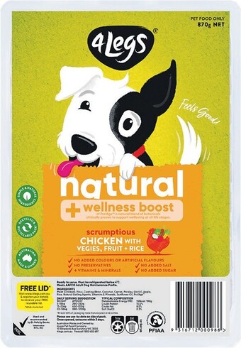 4 Legs Dog Food Meatballs 870g
