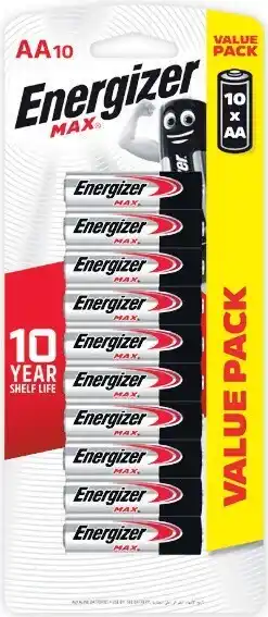 Energizer AA Batteries 10 Pack