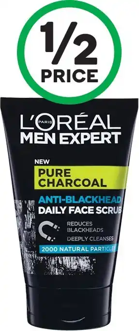 Woolworths L'Oreal Men Expert Pure Charcoal Scrub 100ml offer