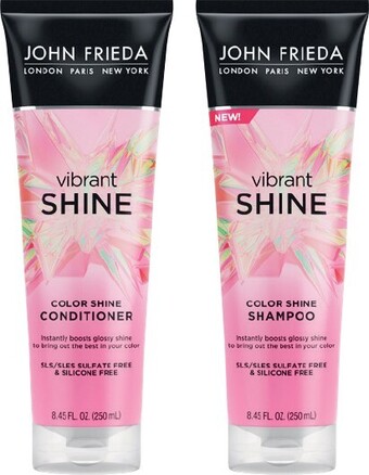 Woolworths John Frieda Vibrant Shine Shampoo or Conditioner 250ml offer