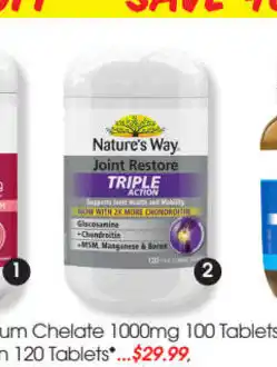 PharmaSave Nature Way Joint Restore Triple Action 120 Tablets offer
