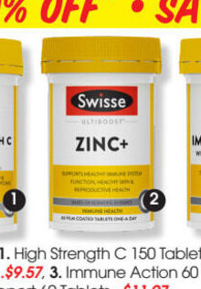 PharmaSave Swisse Ultiboost Zinc + 60 Tablets offer