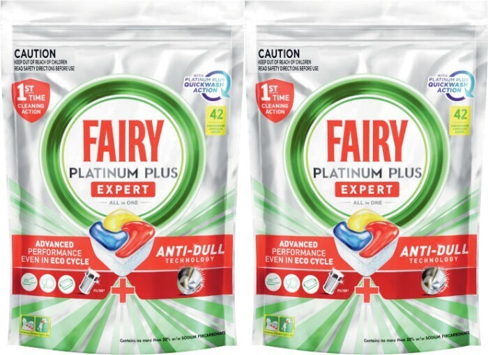 Fairy Platinum Plus Dishwashing Tablets 42 Pack offer at Coles