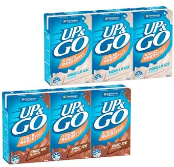 Coles Sanitarium Up&Go Liquid Breakfast 3x250mL offer