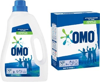Coles Omo Laundry Liquid 2 Litre or Powder 2kg offer