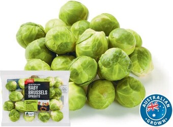 Coles Australian Baby Brussels Sprouts 200g Pack