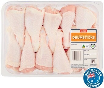 Coles Coles RSPCA Approved Chicken Drumsticks Large Pack offer