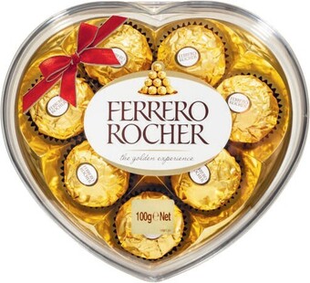 Coles Ferrero Rocher Heart Chocolate Gift Box 8 Pack 100g or Raffaello Heart Chocolate Gift Box 10 Pack 100g offer