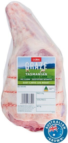 Coles Coles GRAZE Lamb Easy Carve Leg Roast offer