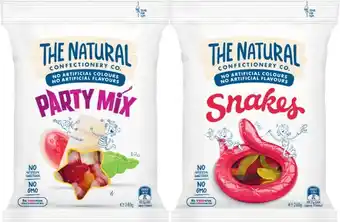 Coles The Natural Confectionery Co. or Sour Patch Family Bag 190g-260g offer