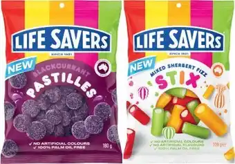 Coles Lifesavers Candy 180g-220g offer