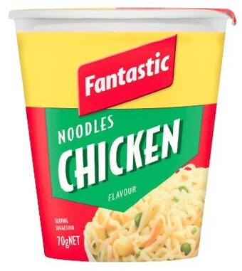 Coles Fantastic Noodles Cup or Bowl 70g-85g offer