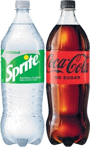 Coles Coca-Cola, Fanta or Sprite Soft Drink 1.25 Litre offer