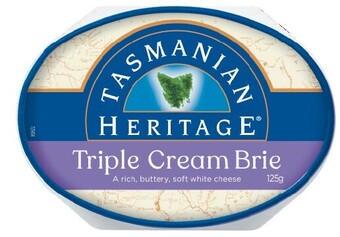 Coles Tasmanian Heritage Triple Cream Brie 125g offer